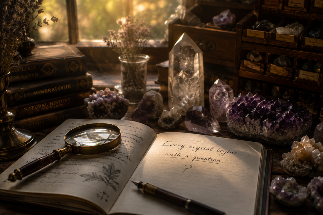 Every Crystal Begins with a Question
