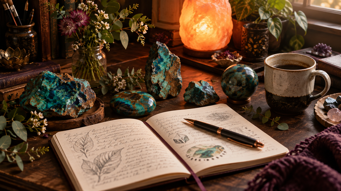 Chrysocolla inspiring reflection on curiosity, community and shared learning