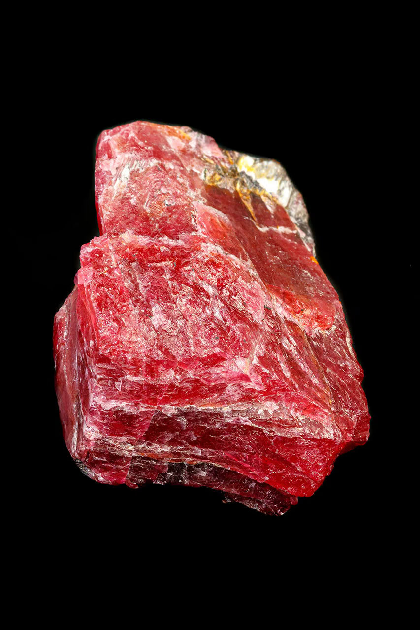Polished pink Rhodonite with black manganese-oxide veining