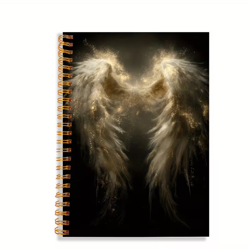 Beautiful Angel Wings A5 Spiral Bound Ruled Notebook