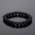 Black Agate Beaded Bracelet