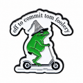 Off to Commit Tomfoolery Metal Pin Badge