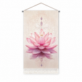 Pink Lotus Lightweight Wall Tapestry