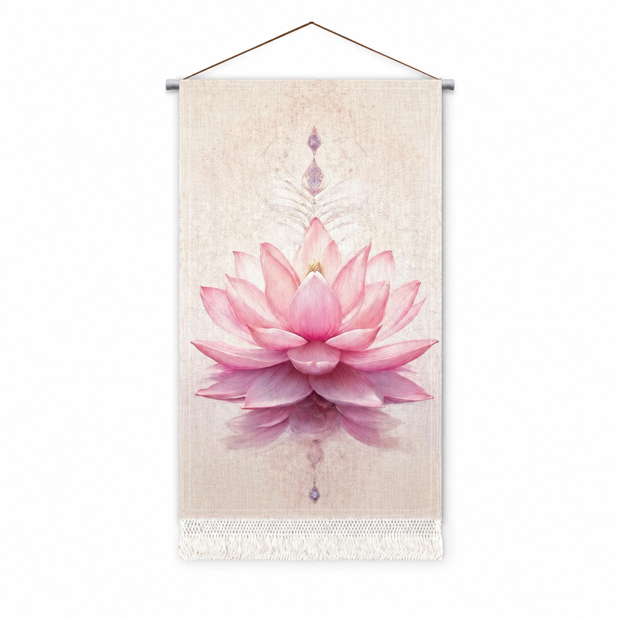 Pink Lotus Lightweight Wall Tapestry