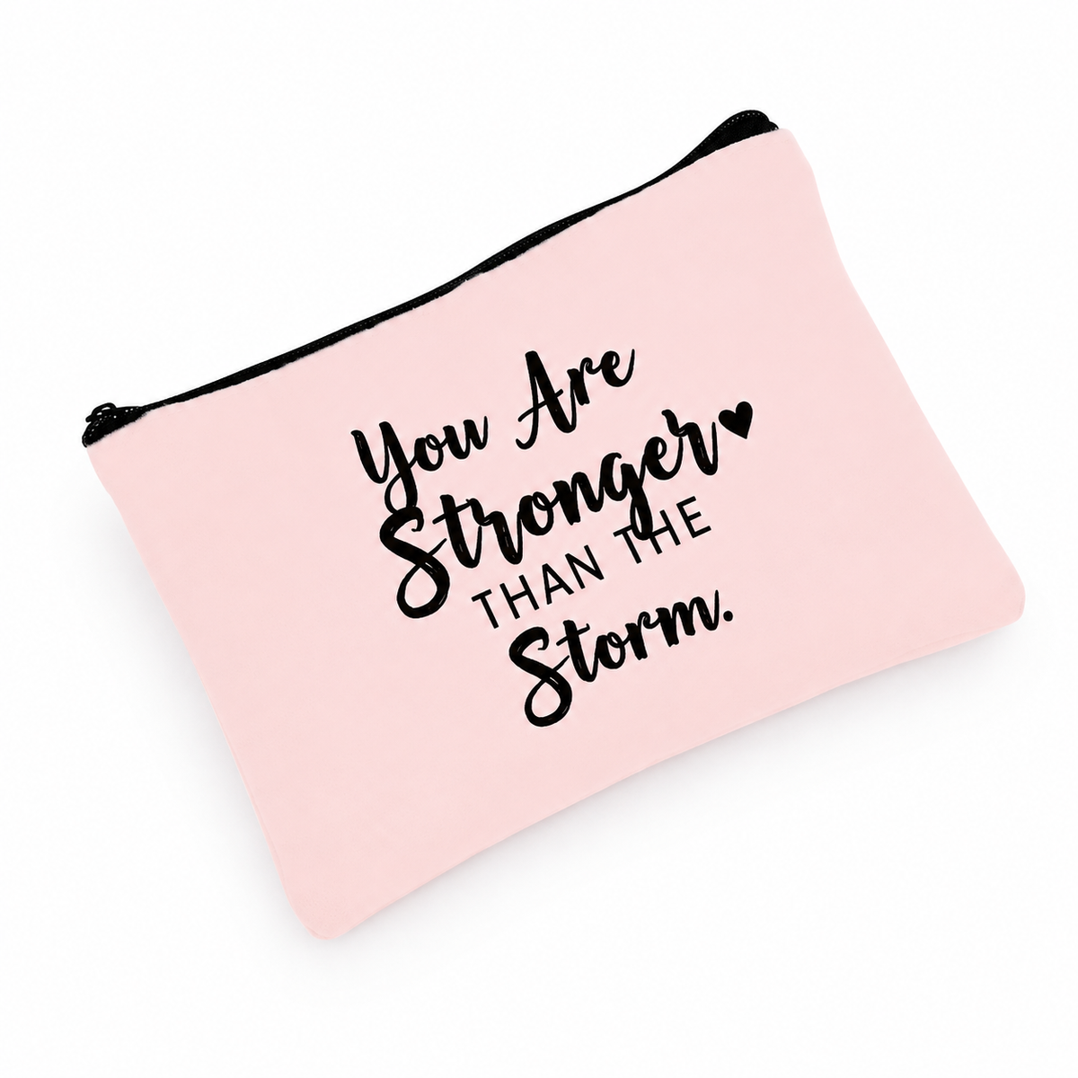 Stronger Than the Storm Polyester Zip Bag