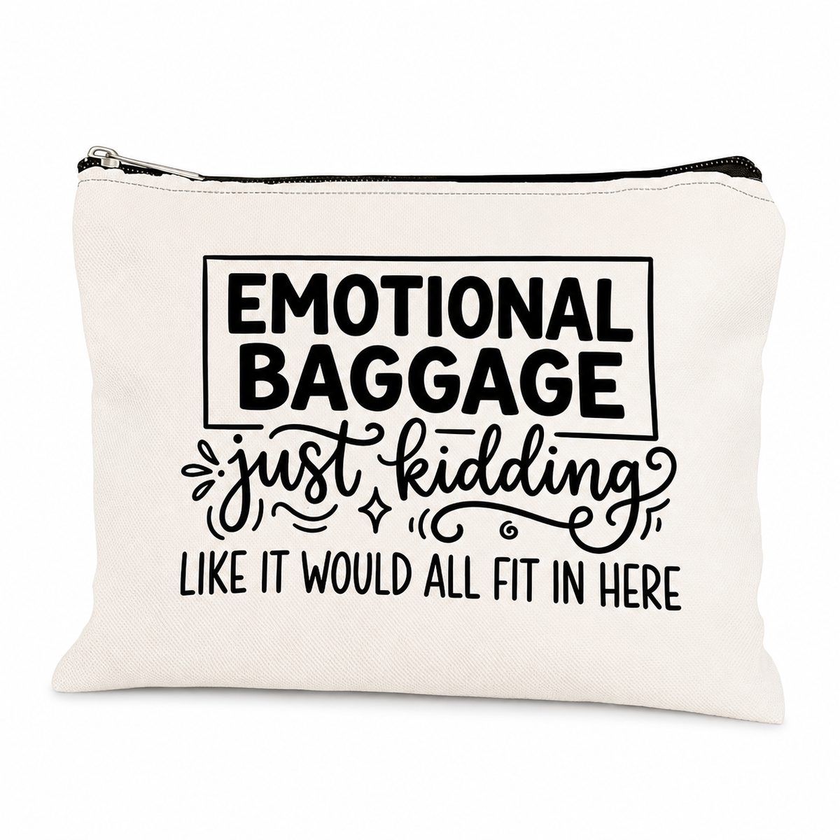 Emotional Baggage Polyester Zip Bag