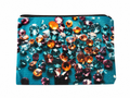 The Jewel Scatter Linen Zip Bag