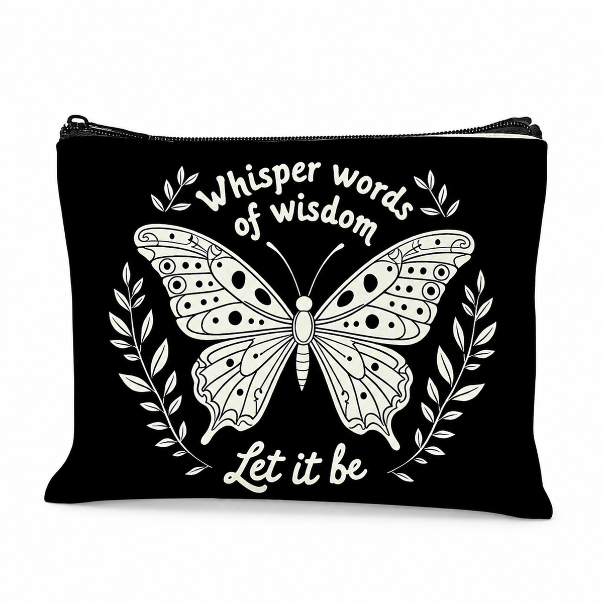 Whisper Words of Wisdom Polyester Zip Bag