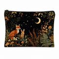 The Moonlit Woodland Linen Zip Bag