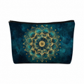 The Gilded Mandala Linen Zip Bag