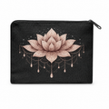 The Rose Gold Lotus Linen Coin Purse