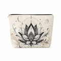 The Celestial Lotus Linen Zip Bag