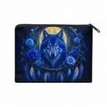 The Midnight Wolf Linen Coin Purse