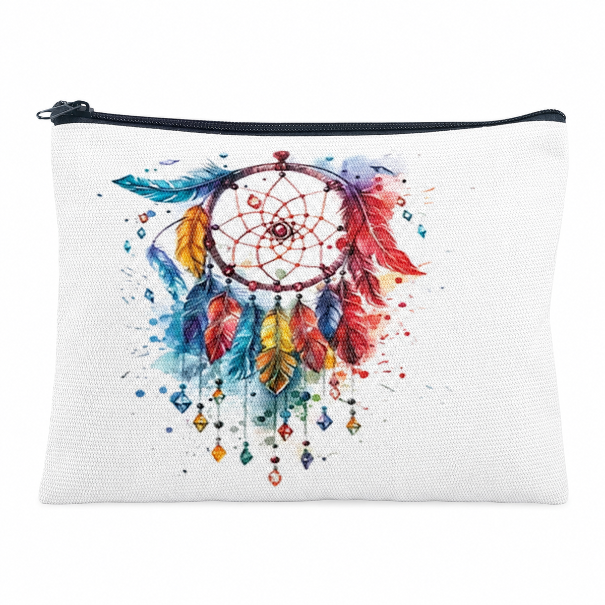 The Painted Dreams Cotton Zip Bag