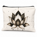 The Quiet Lotus Linen Zip Bag