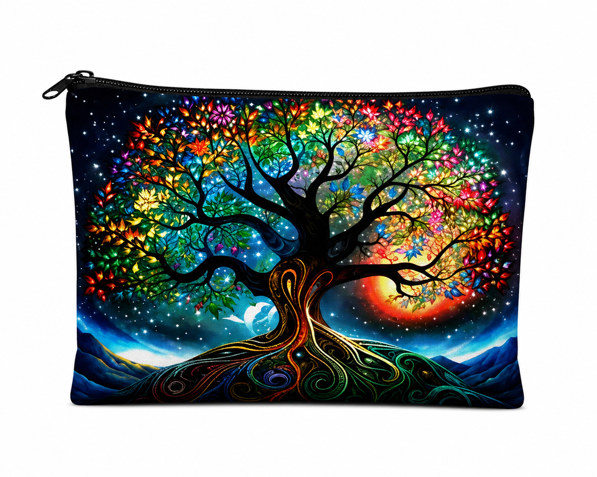 The Tree of Wonder Linen Zip Bag