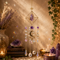 Amethyst Moon 4D Crystal Suncatcher