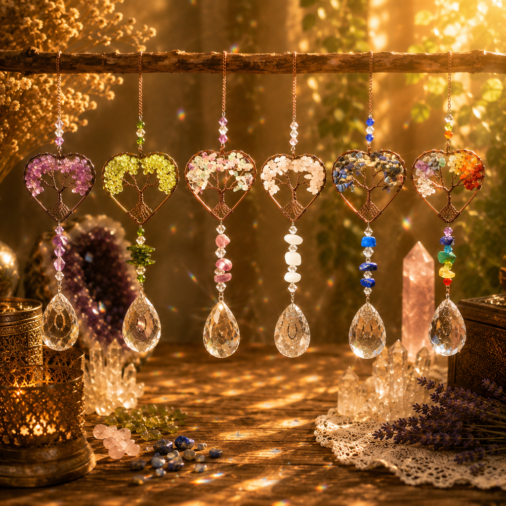 Tree of Life Heart Suncatcher