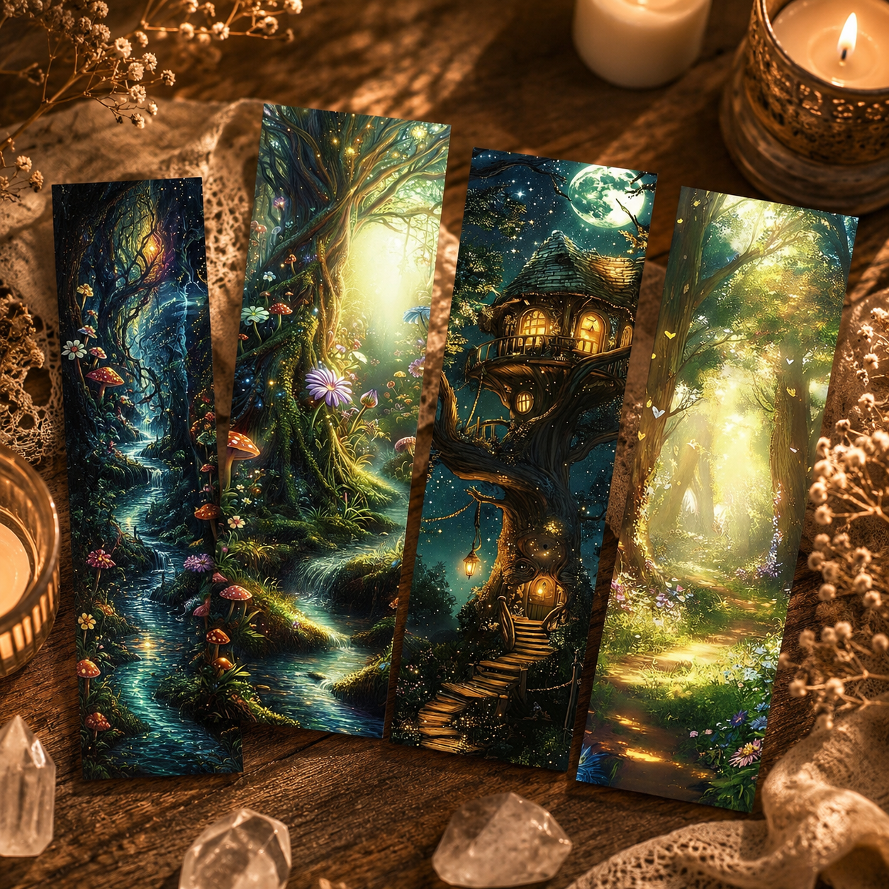 Mysterious Forest Bookmark Collection