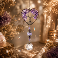 Amethyst Tree of Life Crystal Suncatcher