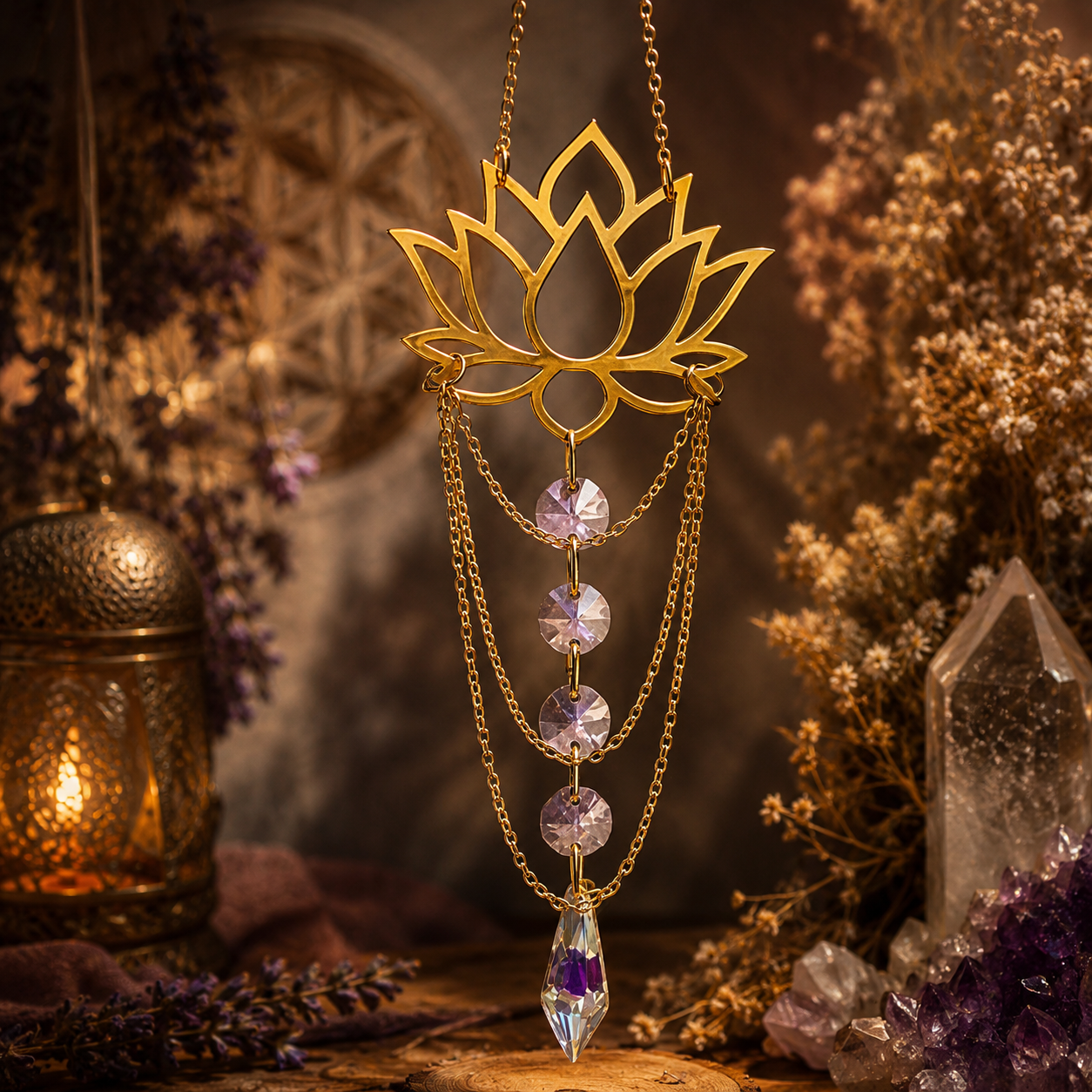 Lotus of Light Suncatcher