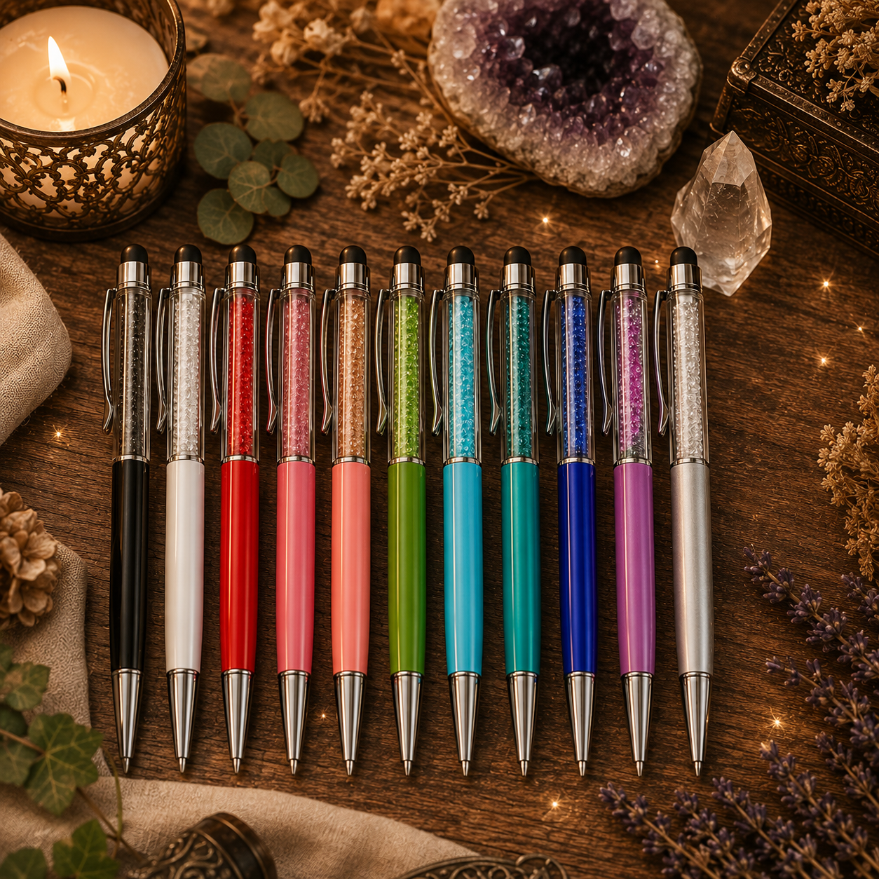 Diamond filled pen