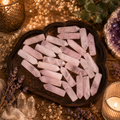 Natural Rose Quartz Crystal Points 30mm