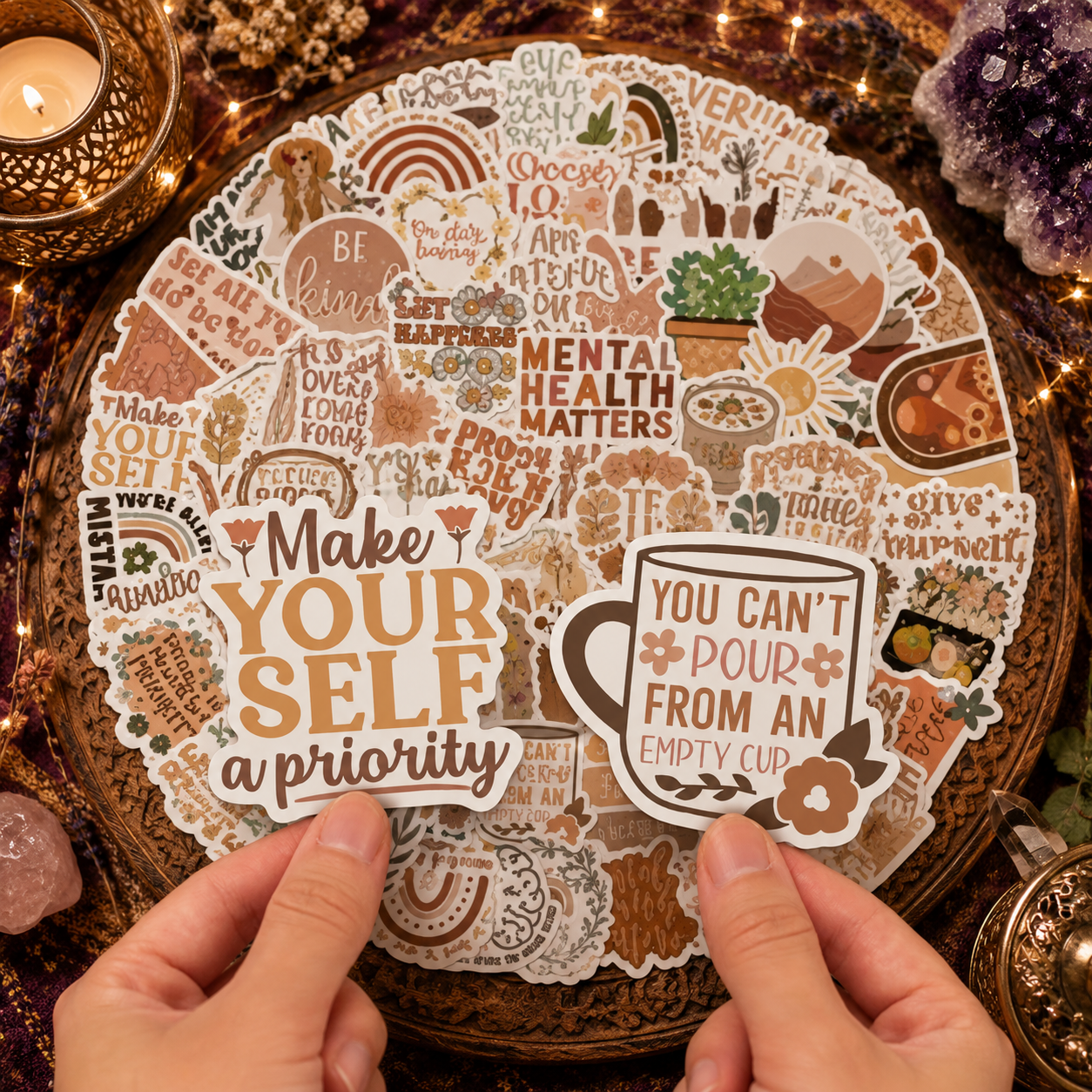Self-Care & Mental Health Awareness Inspirational Sticker