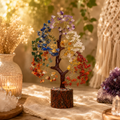 Genuine Seven Chakra Gemstone Bonsai Tree