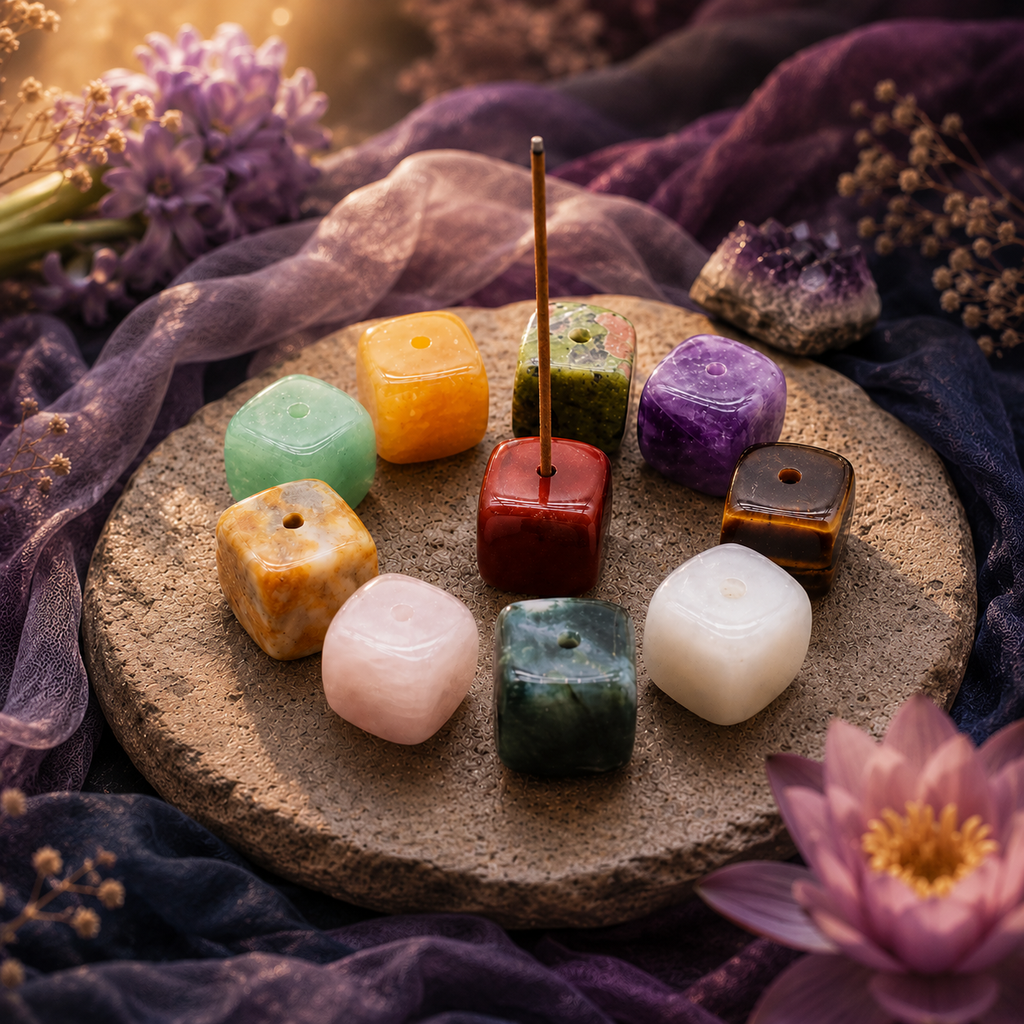 Stone & Smoke Crystal Incense Holder