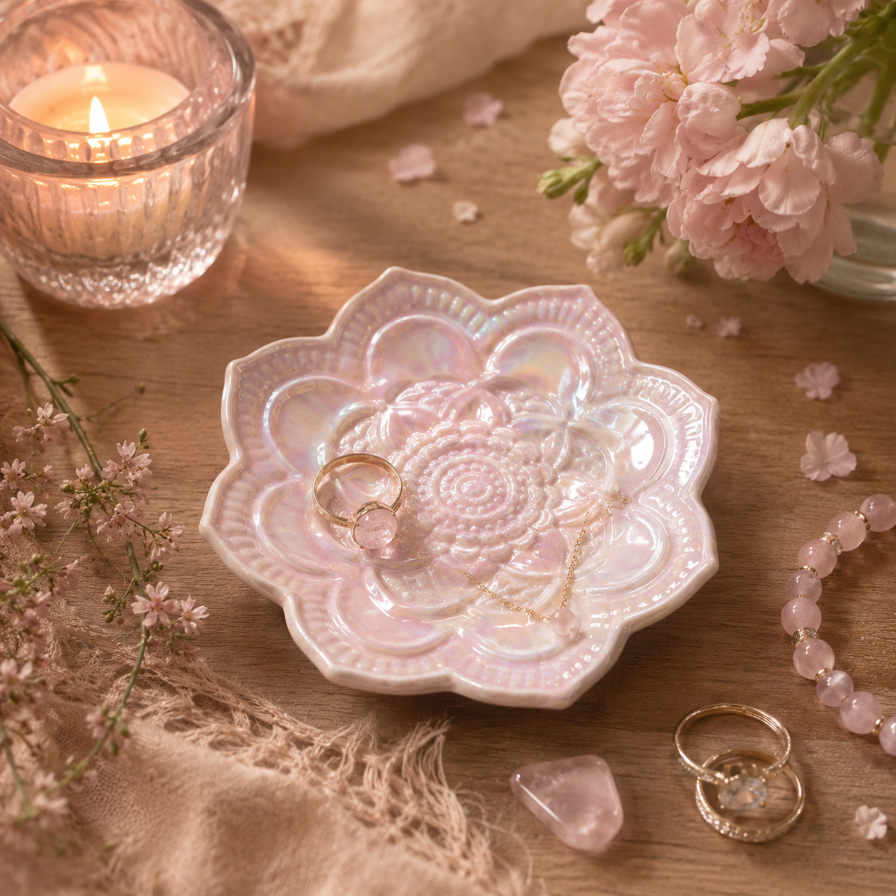 The Moonlit Lotus Trinket Dish