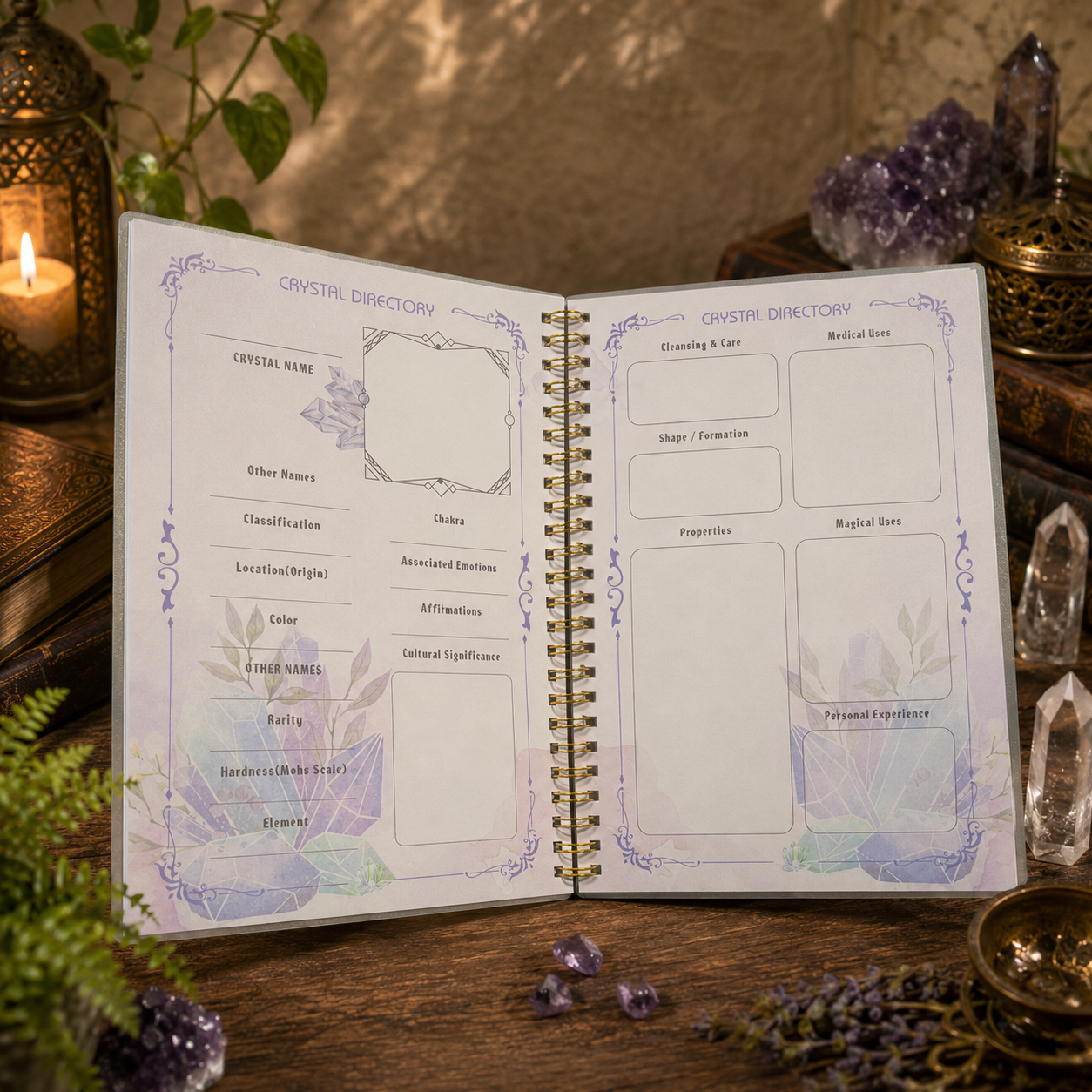 Crystal Journal – A5 Guided Crystal Collection Journal