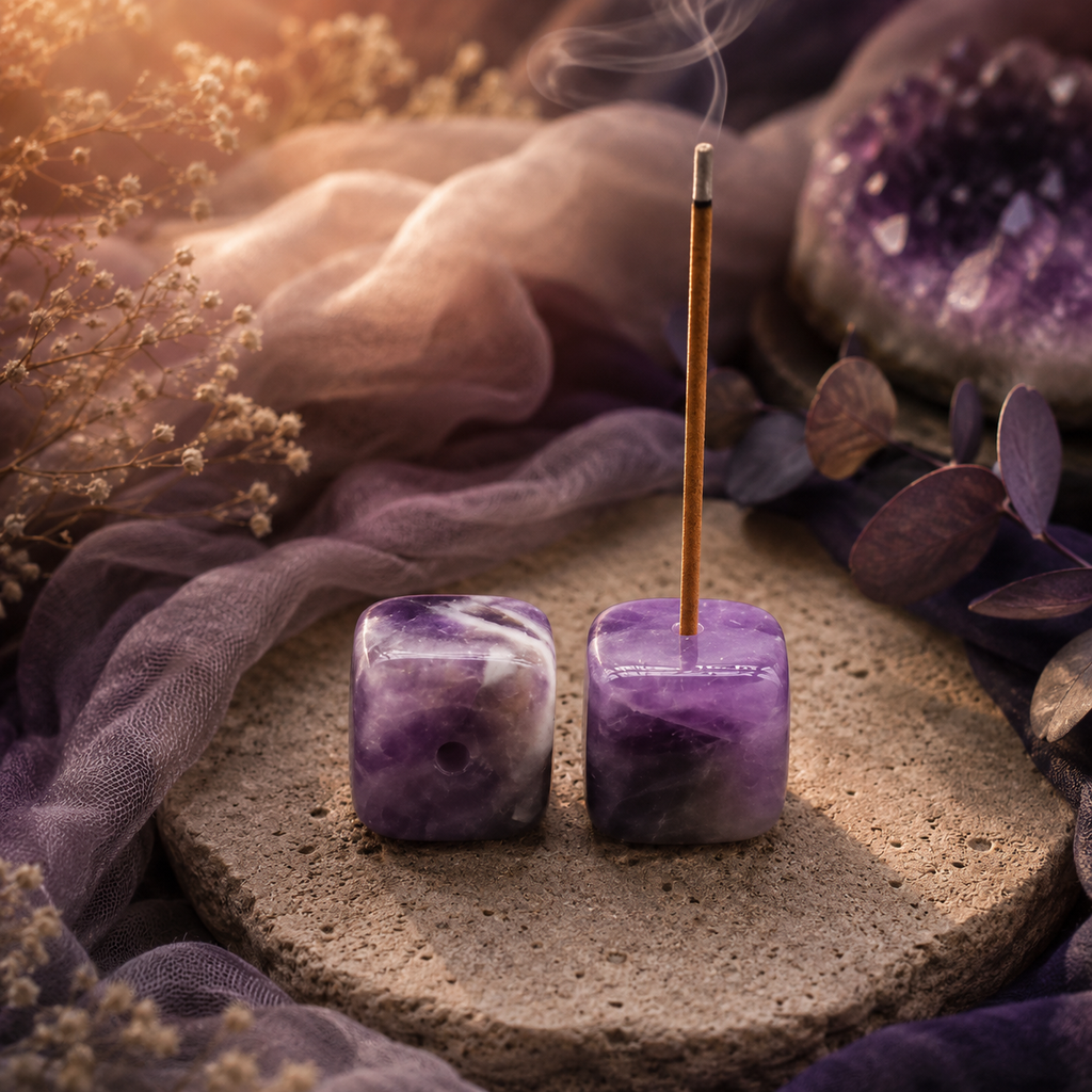 Stone & Smoke Crystal Incense Holder