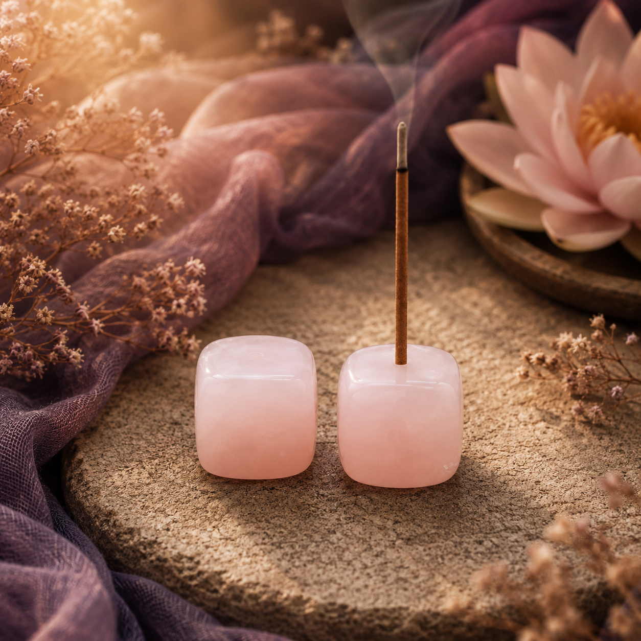 Stone & Smoke Crystal Incense Holder
