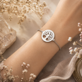 Encircled Tree of Life Bracelet – Silver