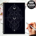 Cosmic Tarot A5 Spiral Bound Ruled Notebook