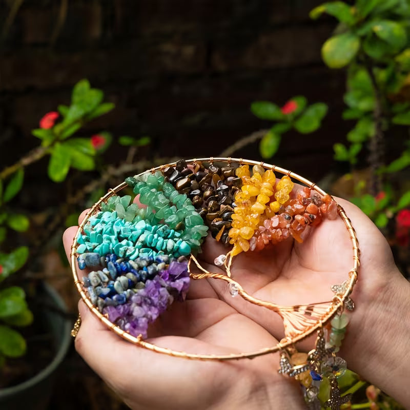 Bohemian Tree of Life Crystal Suncatcher