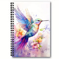 Watercolour Hummingbird A5 Spiral Bound Ruled Notebook