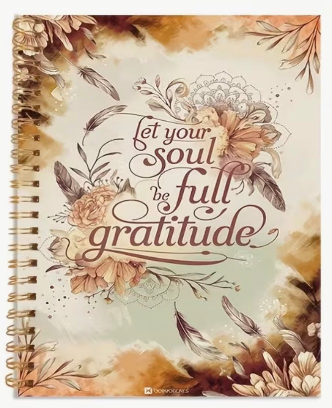 Soul Gratitude A5 Spiral Bound Ruled Notebook