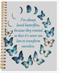 Butterfly Transformation A5 Spiral bound Ruled Notebook