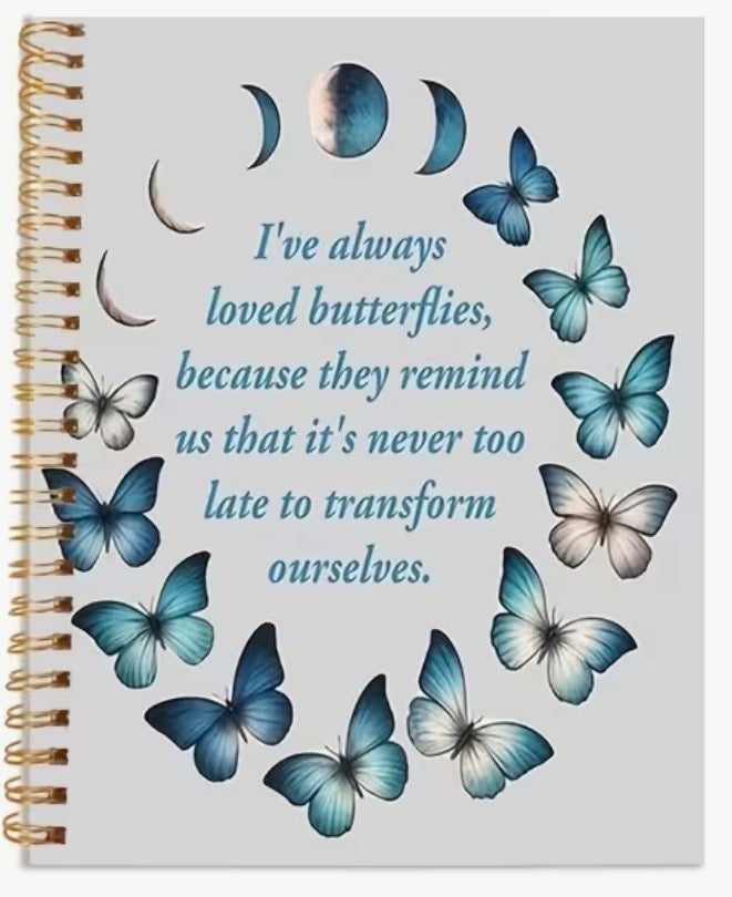 Butterfly Transformation A5 Spiral bound Ruled Notebook