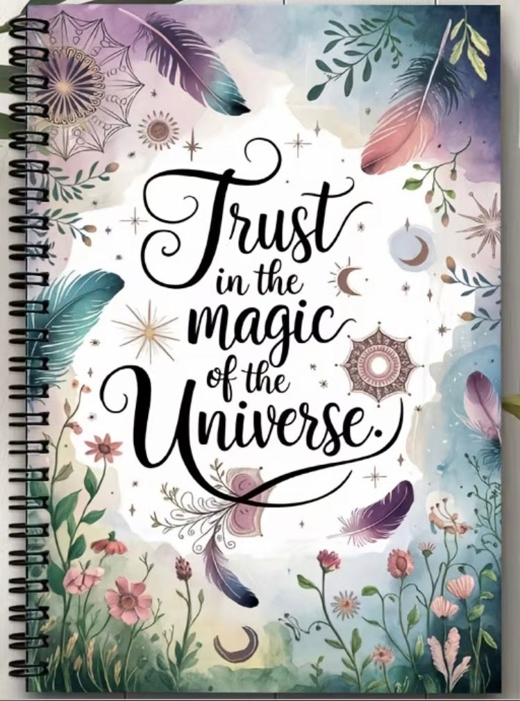 Magic Universe A5 Spiral Bound Ruled Notebook