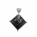 Boxed Magic - Dark Labradorite Pendant