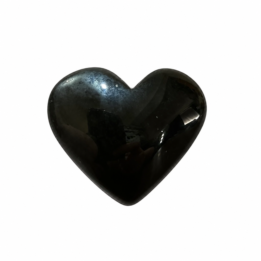 Gold Sheen Obsidian Hearts