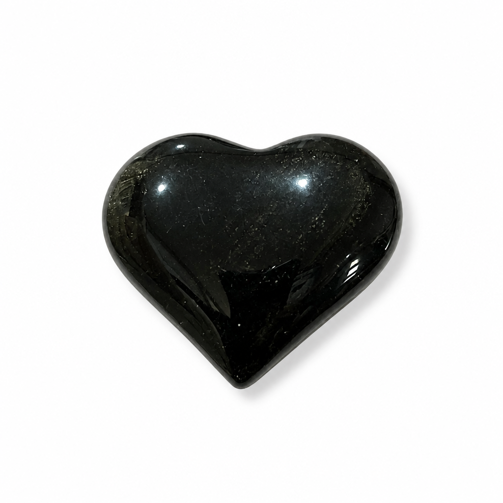 Gold Sheen Obsidian Hearts