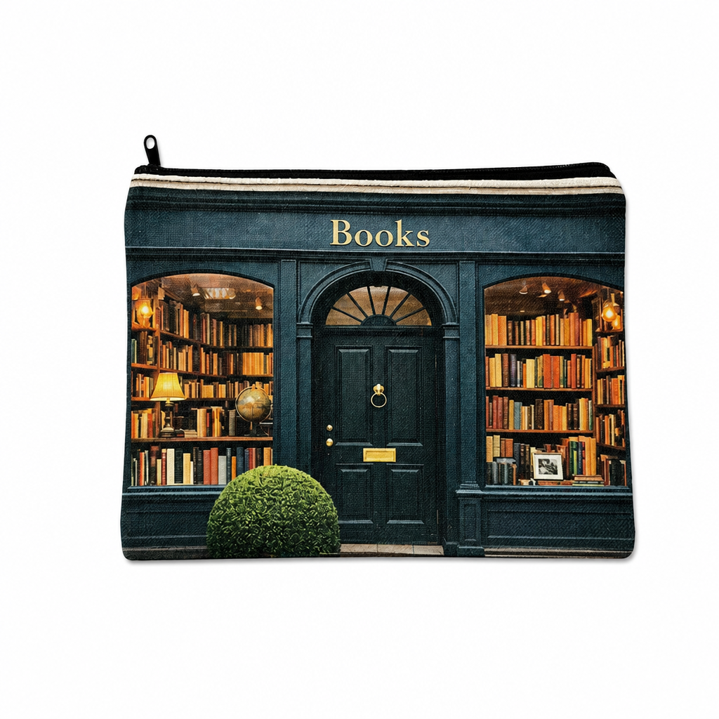 The Bookshop Zip Bag