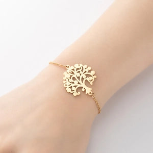 The World Tree Bracelet – Gold Plated