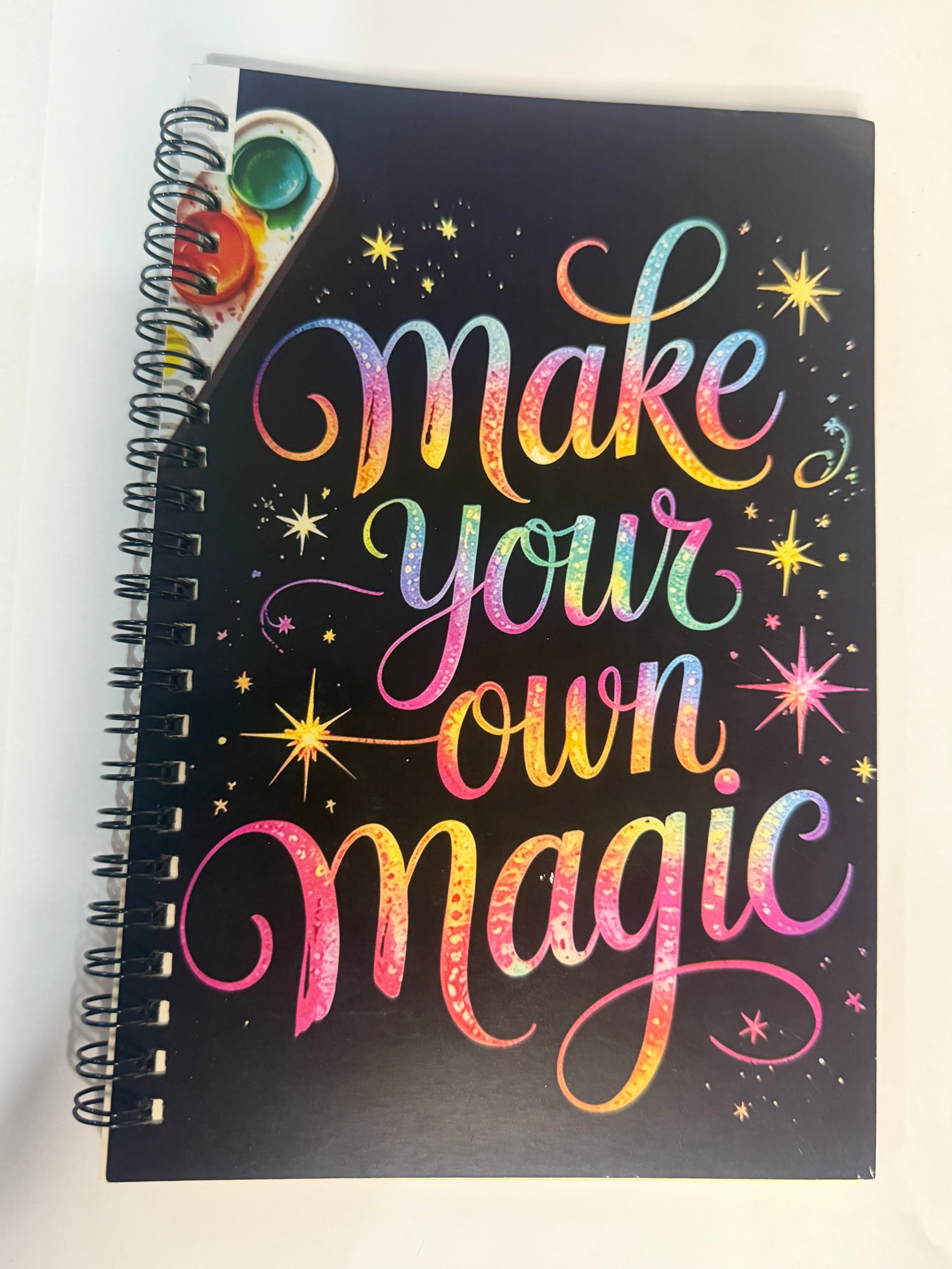 Make Your Own Magic A5 Spiral Bound Ruled Notebook