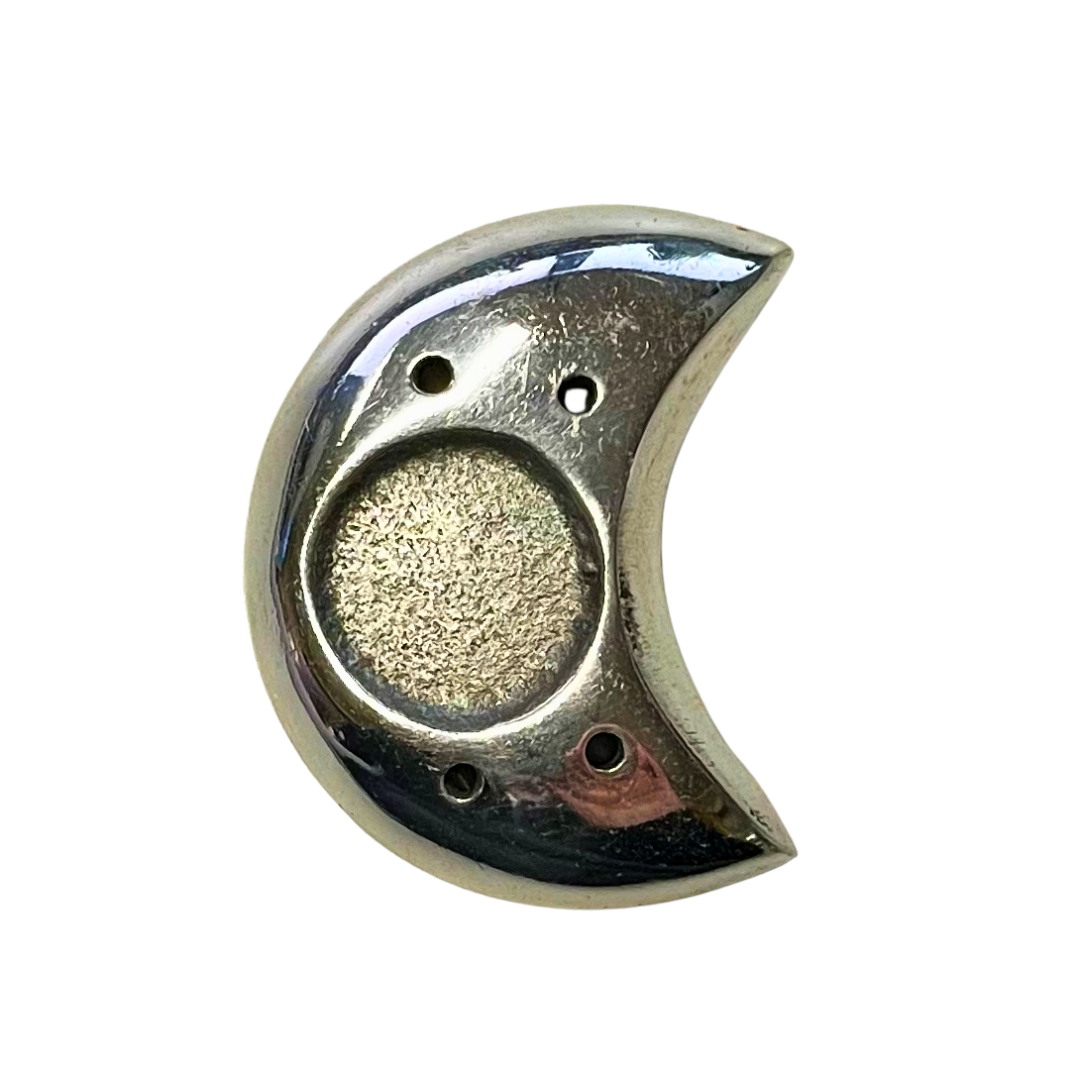 Crescent Moon Aluminium Incense Holder