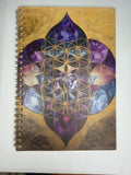 Sacred Geometry A5 Spiral Bound Ruled Notebook